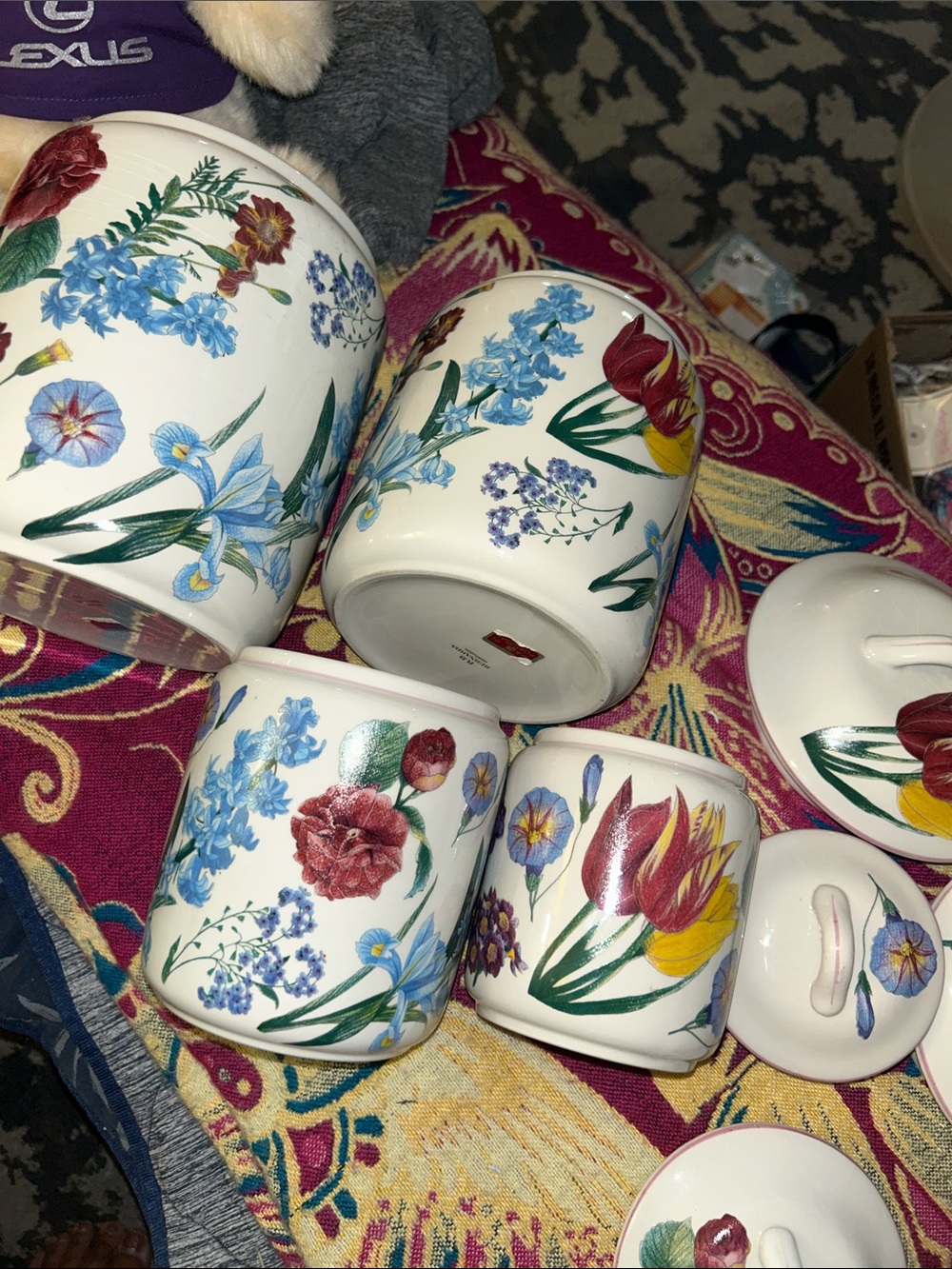 Portugal RB Bernarda canister set for Williams Sonoma Canister set of 4 - Picture 13 of 15